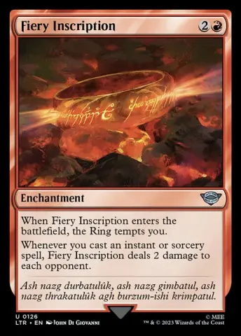 Fiery Inscription · 126
