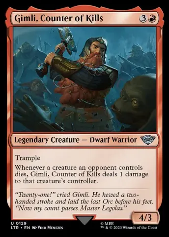 Gimli, Counter of Kills · 129