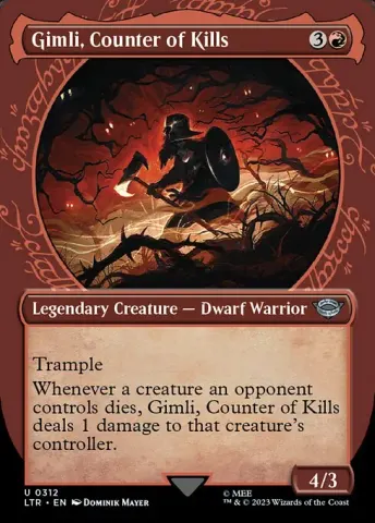 Gimli, Counter of Kills · 312