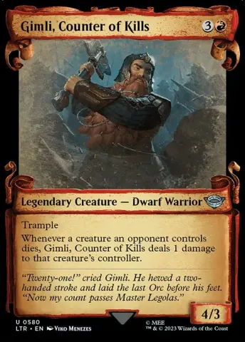 Gimli, Counter of Kills · 580
