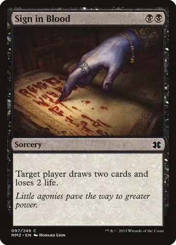 Sign in Blood · 97