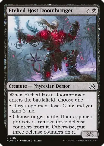 Etched Host Doombringer · 102