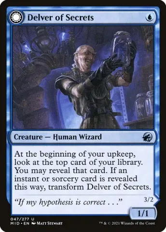 Delver of Secrets // Insectile Aberration · 47