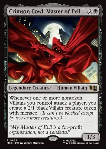 Crimson Cowl, Master of Evil · 653
