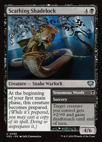 Scathing Shadelock // Venomous Words · 98