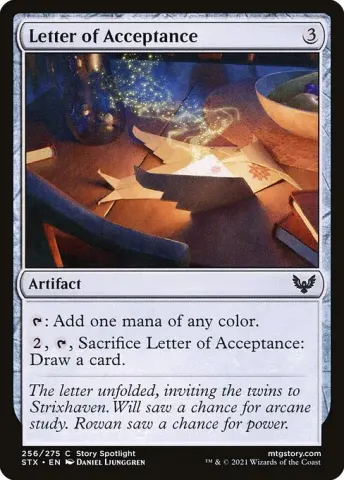 Letter of Acceptance · 256
