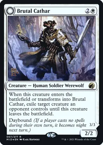 Brutal Cathar // Moonrage Brute · 7s