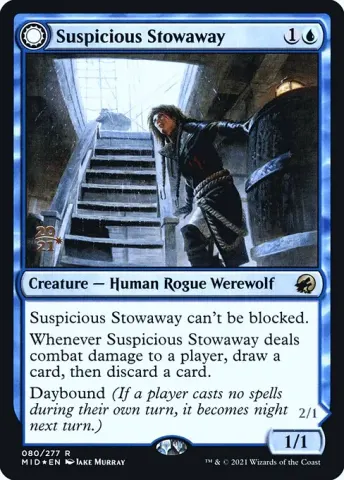Suspicious Stowaway // Seafaring Werewolf · 80s