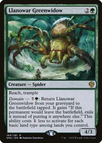 Llanowar Greenwidow · 169p