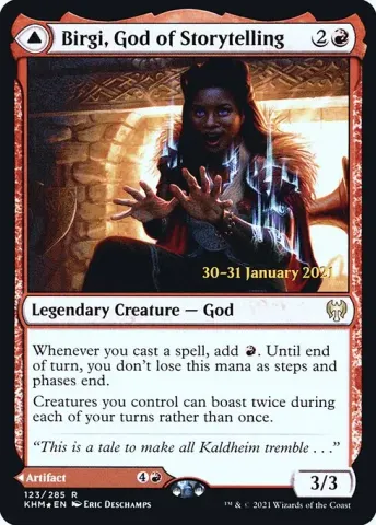 Birgi, God of Storytelling // Harnfel, Horn of Bounty · 123s