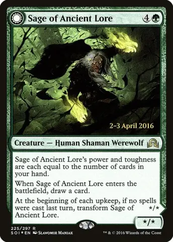 Sage of Ancient Lore // Werewolf of Ancient Hunger · 225s
