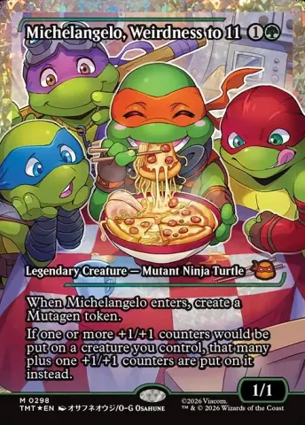 Michelangelo, Weirdness to 11 · 298