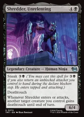 Shredder, Unrelenting · 74
