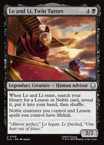 Lo and Li, Twin Tutors · 108