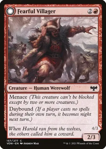 Fearful Villager // Fearsome Werewolf · 157