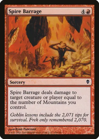 Spire Barrage · 150