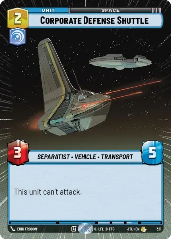 Corporate Defense Shuttle · 321