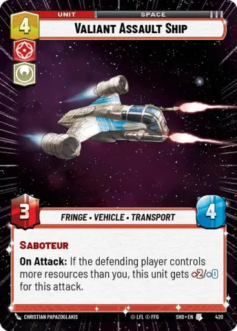 Valiant Assault Ship · 420