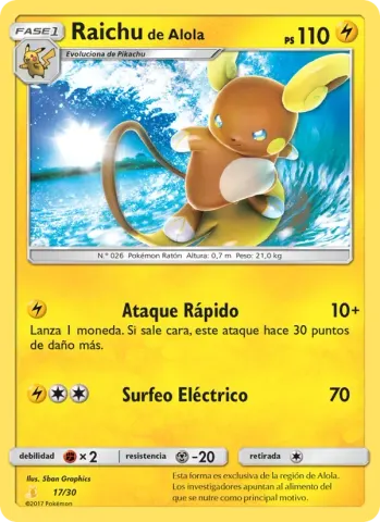 Raichu de Alola · 17