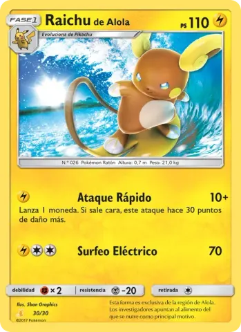 Raichu de Alola · 30
