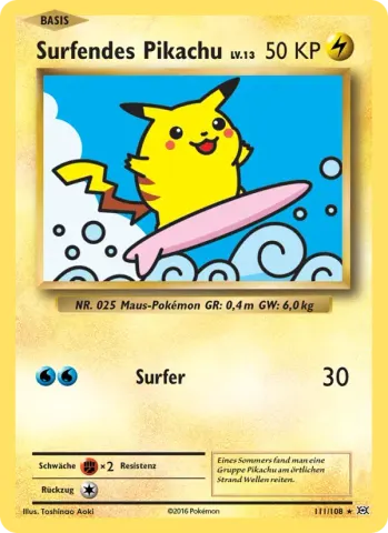 Surfendes Pikachu · 111