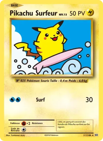 Pikachu Surfeur · 111