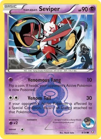 Team Aqua's Seviper · 9