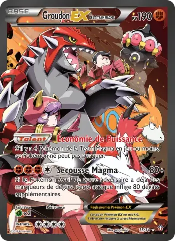 Groudon-EX de la Team Magma · 15