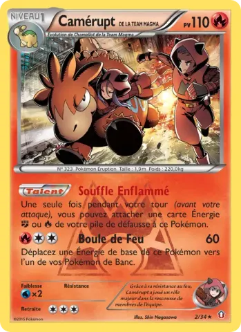 Camérupt de la Team Magma · 2