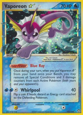 Vaporeon ☆ · 102