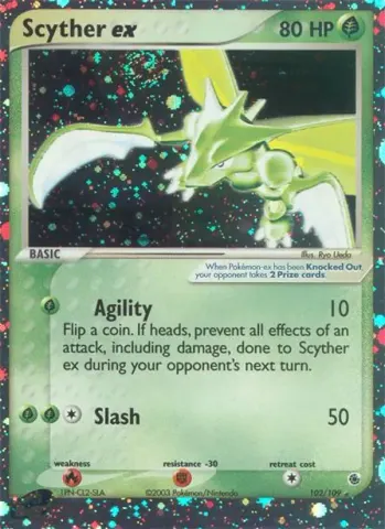 Scyther ex · 102