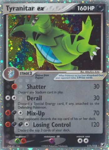 Tyranitar ex · 111