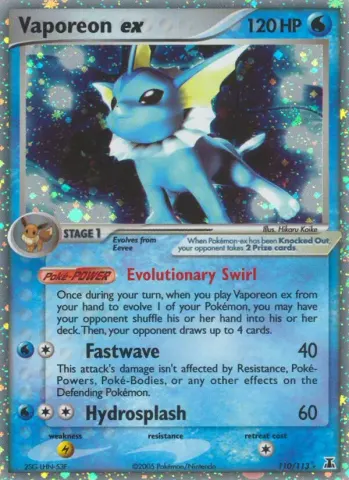 Vaporeon ex · 110