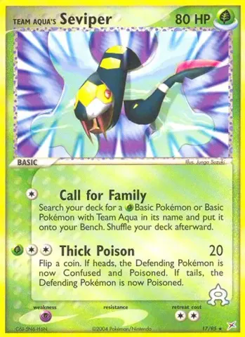 Team Aqua's Seviper · 17