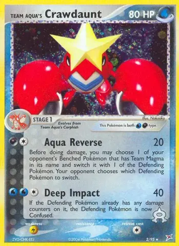 Team Aqua's Crawdaunt · 2