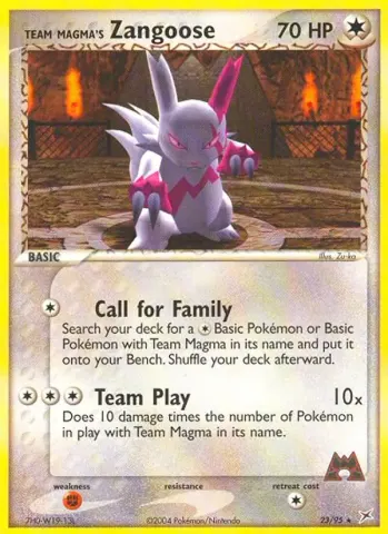 Team Magma's Zangoose · 23