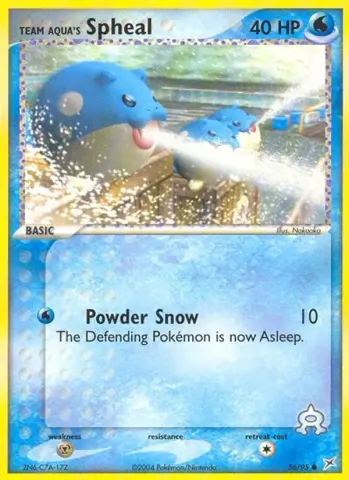 Team Aqua's Spheal · 56