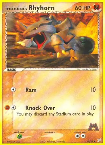 Team Magma's Rhyhorn · 68
