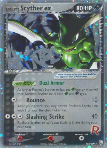 Rocket's Scyther ex · 102