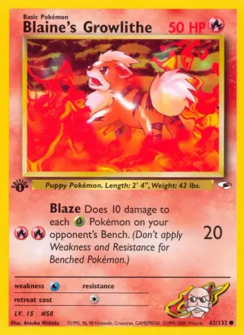 Blaine's Growlithe · 62