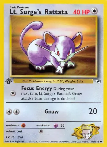 Lt. Surge's Rattata · 82