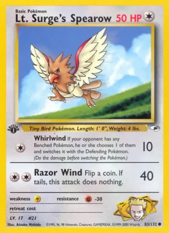 Lt. Surge's Spearow · 83