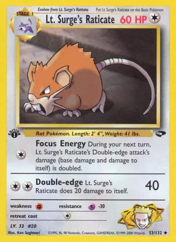 Lt. Surge's Raticate · 53