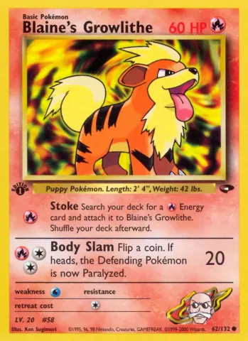 Blaine's Growlithe · 62