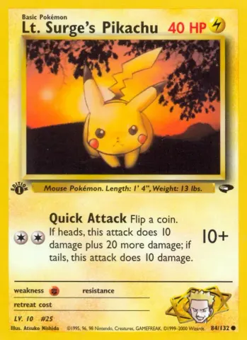 Lt. Surge's Pikachu · 84