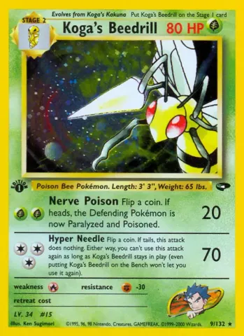 Koga's Beedrill · 9