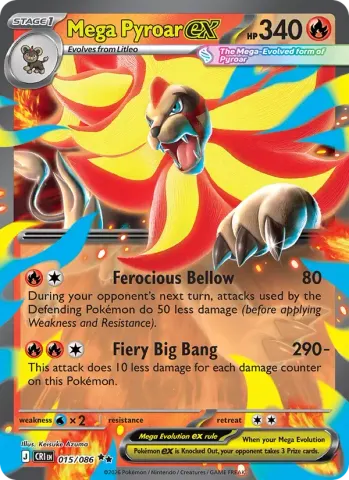 Mega Pyroar ex · 015