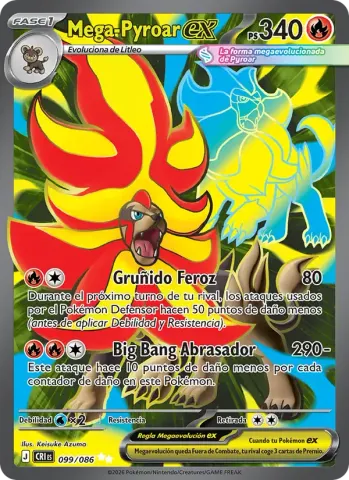 Mega-Pyroar ex · 099