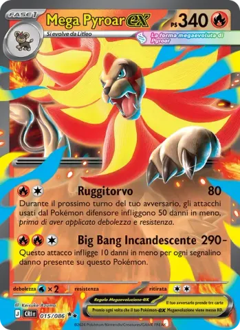 Mega Pyroar-ex · 015