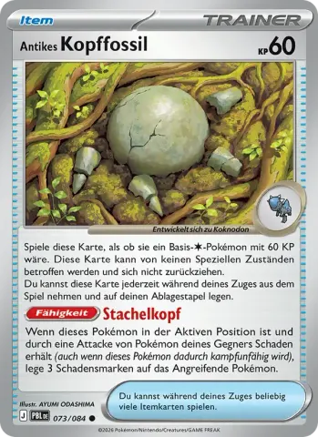 Antikes Kopffossil · 073